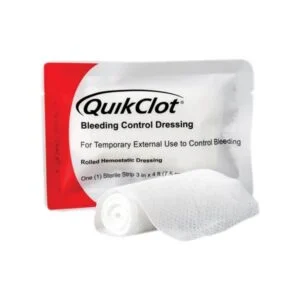 QUIKCLOT BLEED CONTROL DRESSING ROLLED 3 X 4