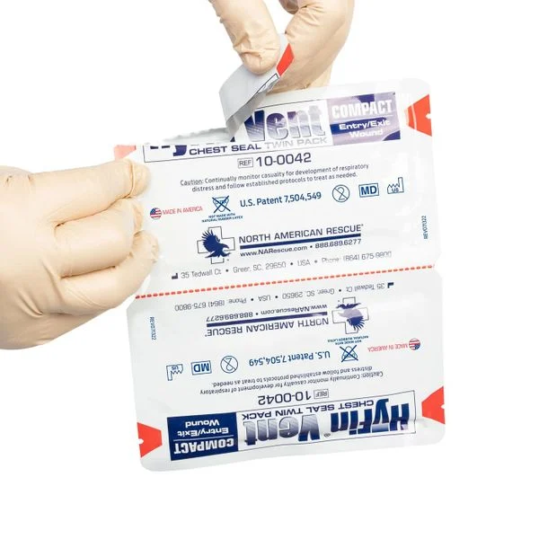 HyFin Vented Compact Chest Seal Twin Pack - Detail View 1