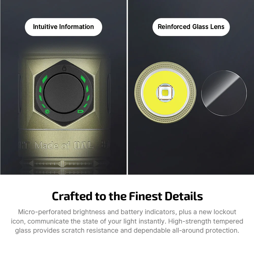 Baton Ultra: Dual Switch High Lumen Compact EDC Flashlight - Detail View 7
