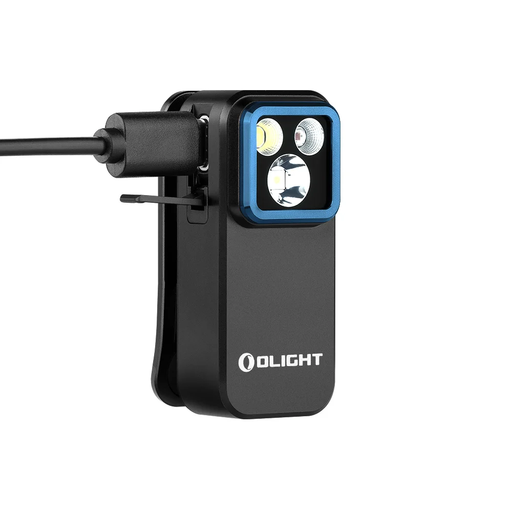 Oclip Pro Multifunctional EDC Clip Flashlight - Black, No Headband - QLC Developments