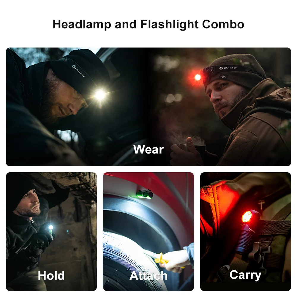 Perun 2 Mini LED Rechargeable Headlamp - Black - QLC Developments